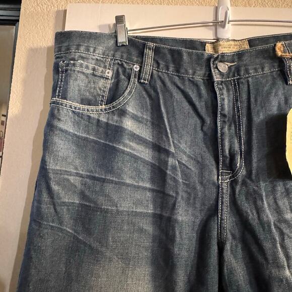 Vintage Ecko Ultd Jeans Mens 42x32 Baggy Y2K Skull Patch Street Retro Grunge - Picture 7 of 10